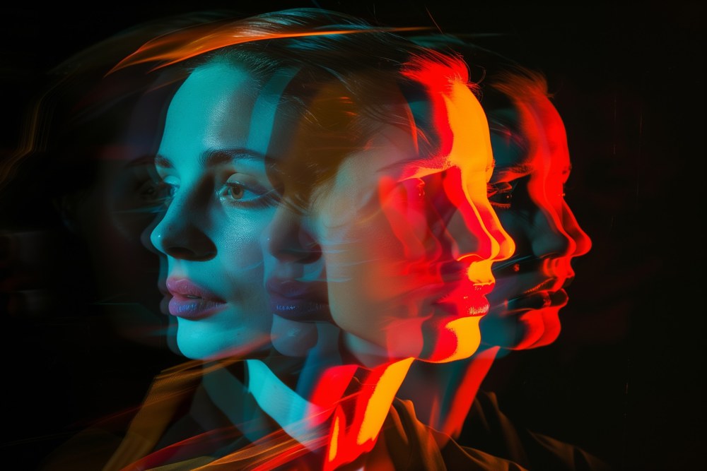 Symbolische Mehrfachbelichtung emotionaler Zustände / Symbolic multiple exposure of emotional states
